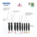 Set Cuchillos Tramontina Línea Plenus 4 CUCHILLOS COCINA ACERO INOXIDABLE