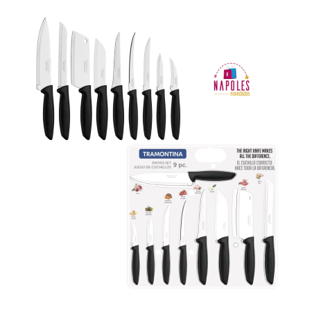 Set Cuchillos Tramontina Línea Plenus 1 CUCHILLOS COCINA TRAMONTINA