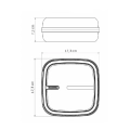 Contenedor Doble de Alimentos Tramontina 1.3 Litros Fiambres 4 Contenedor doble para alimentos fríos, medidas, Tramontina - Napoles Novedades