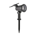 Foco Solar Led Multicolor Jardín Proyector De Luz Con Estaca 2 Foco solar con estaca, luz Multicolor, vista lateral - Napoles Novedades
