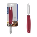Pelador de Verduras y Frutas Utilità Tramontina Inoxidable 5 Pelador de verduras y frutas vertical de acero inoxidable color rojo línea utilita Tramontina - Napoles Novedades